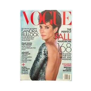 Vogue Magazine October 2013 Sandra Bullock Cover Fashion Beauty Celeb Style